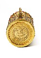 Pen Case and Inkwell (davat-i daulat), Gold, inlaid with diamonds, rubies, and emeralds